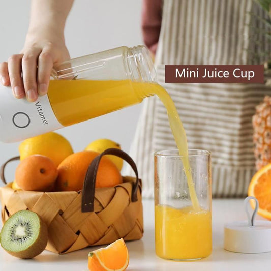 350ml Portable Blender Juicer Electric USB Rechargeable Mixer Smoothie Slushy Cup