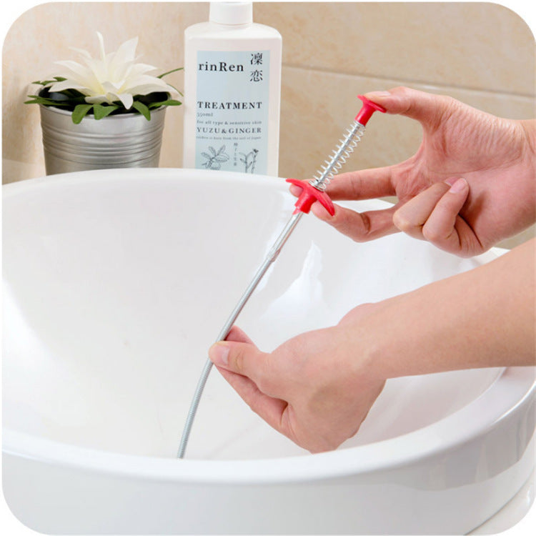 60CM Sewer Dredger Spring Pipe Dredging Tool Household Hair Cleaner