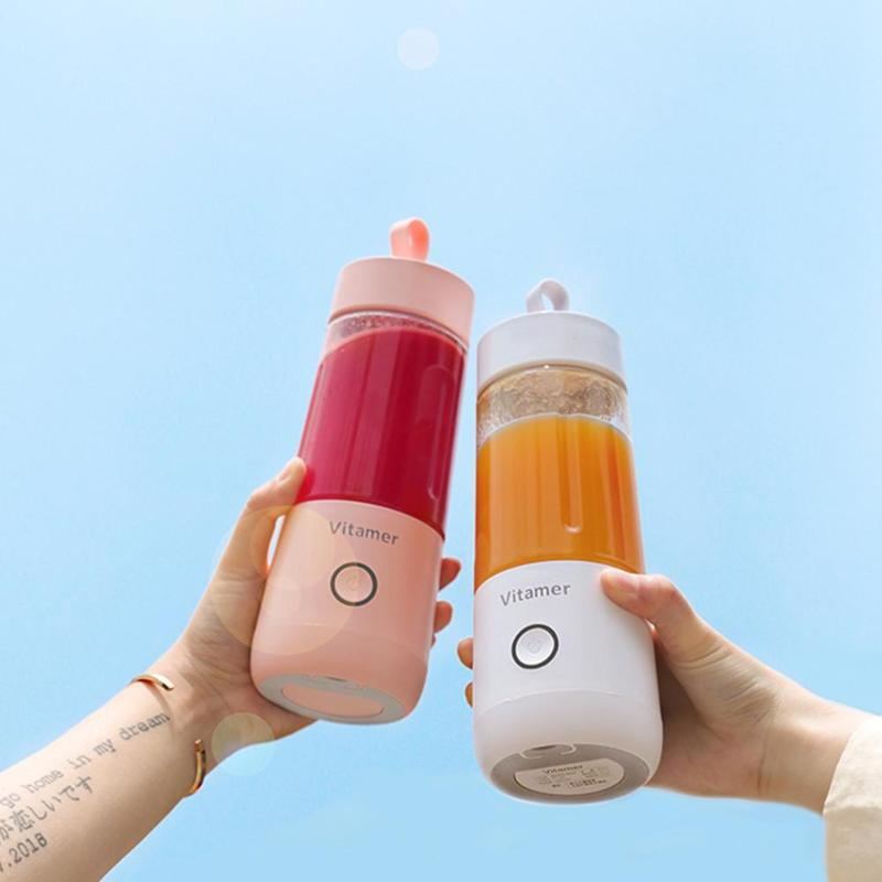 350ml Portable Blender Juicer Electric USB Rechargeable Mixer Smoothie Slushy Cup
