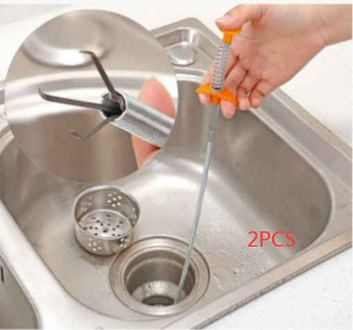 60CM Sewer Dredger Spring Pipe Dredging Tool Household Hair Cleaner